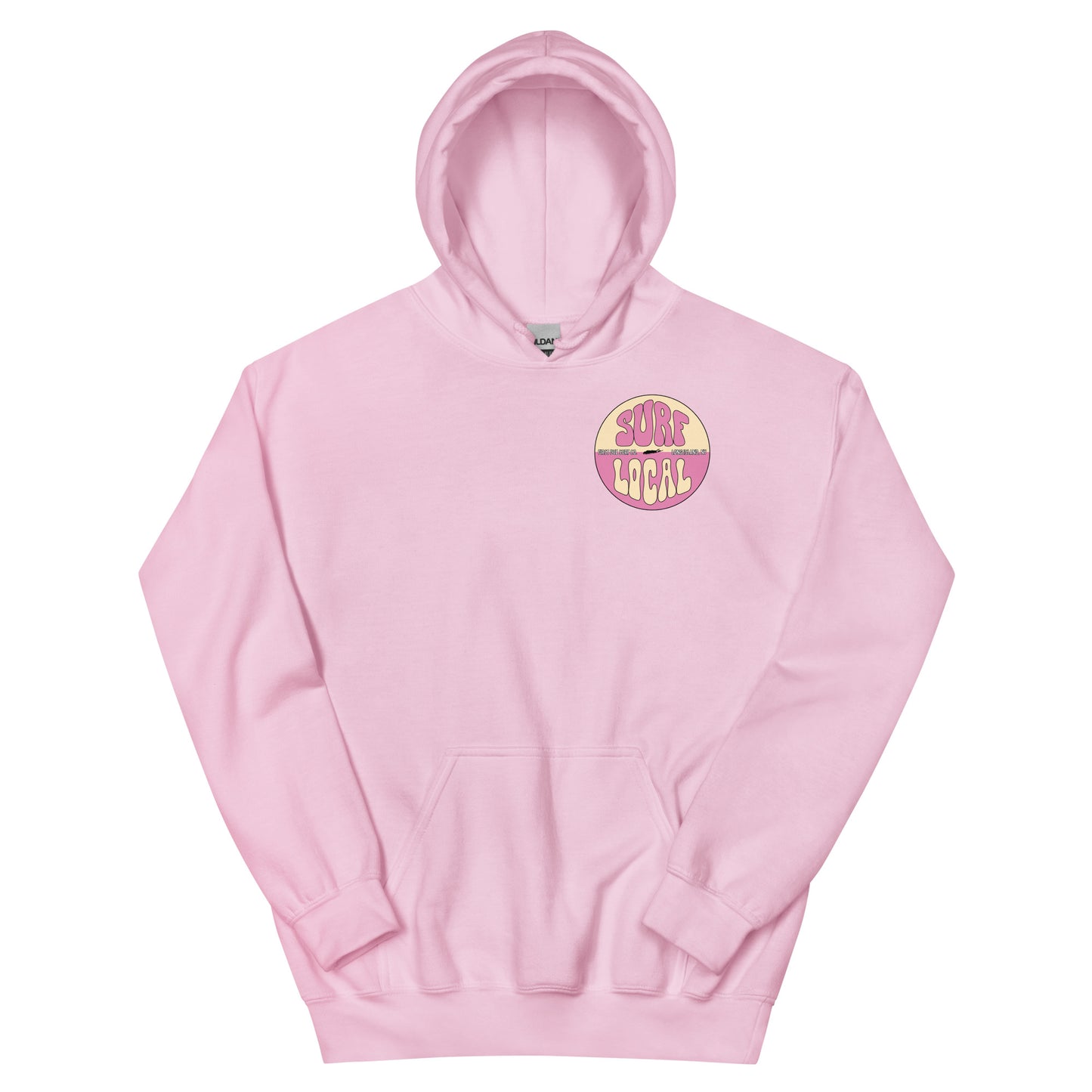 Surf Local Long Island Hoodie - Pink