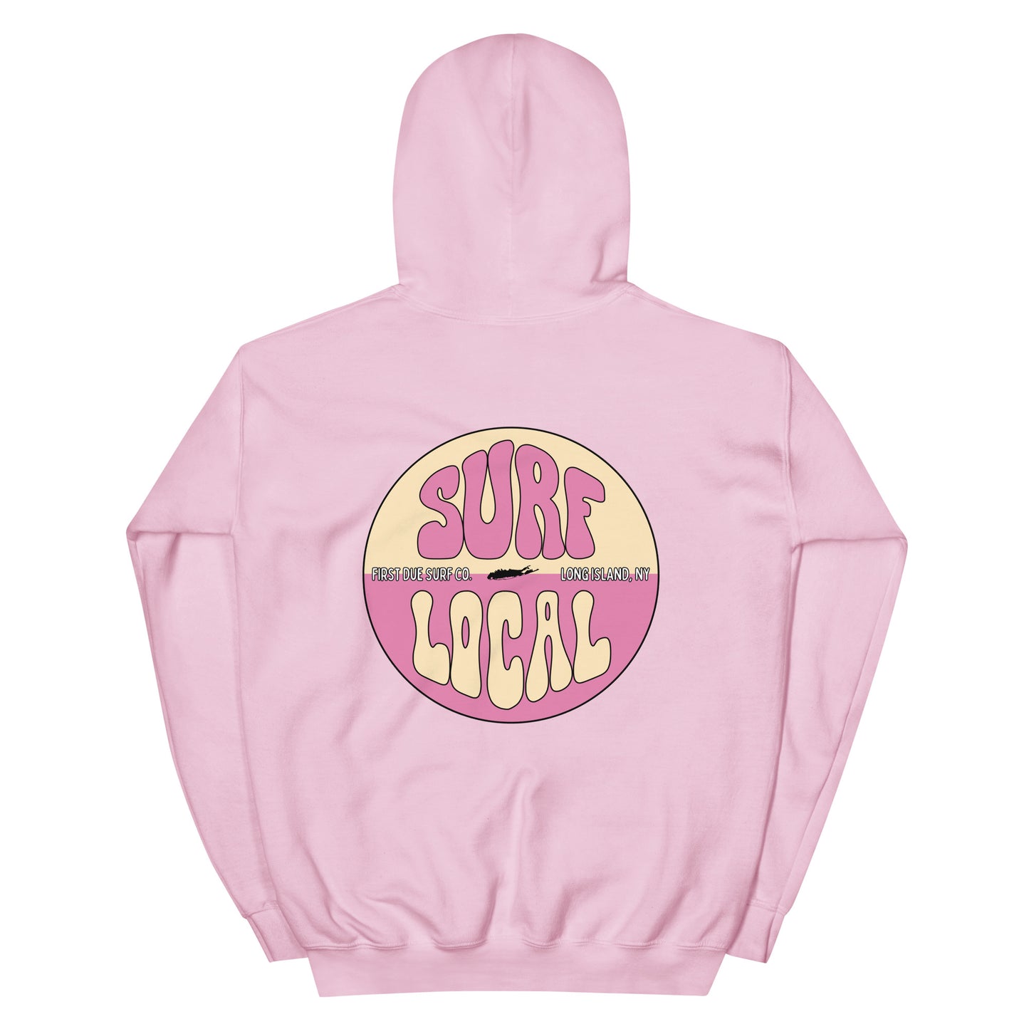 Surf Local Long Island Hoodie - Pink