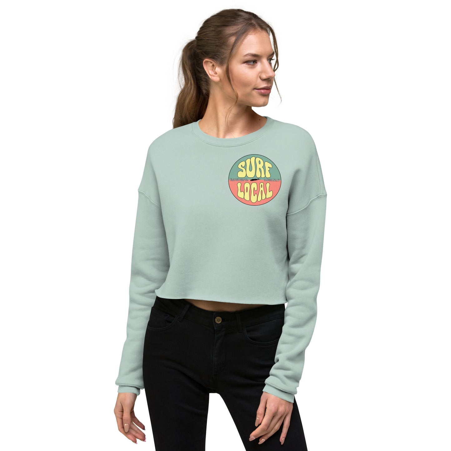 Surf Local - Crop Pullover Sweatshirt